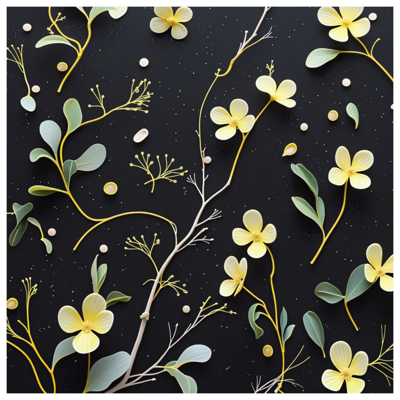 Coussin Floral, 16 x 16 inches