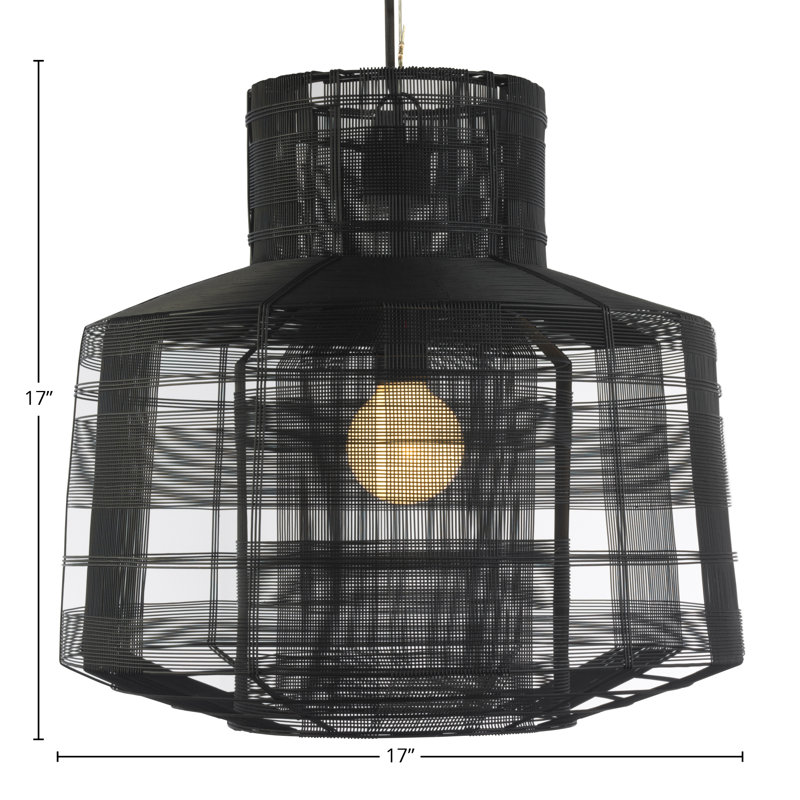 Schema 1-Light Pendant, Black