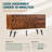 Georgina 61" Wide 3 Drawer Acacia Solid Wood Sideboard-525046263