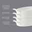 Ensemble de 4 assiettes à gratin grasses Gibson Home