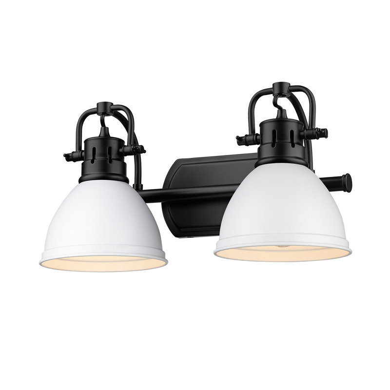 Lyndee 2 - Light Dimmable Vanity Light, Matte White, Matte Black