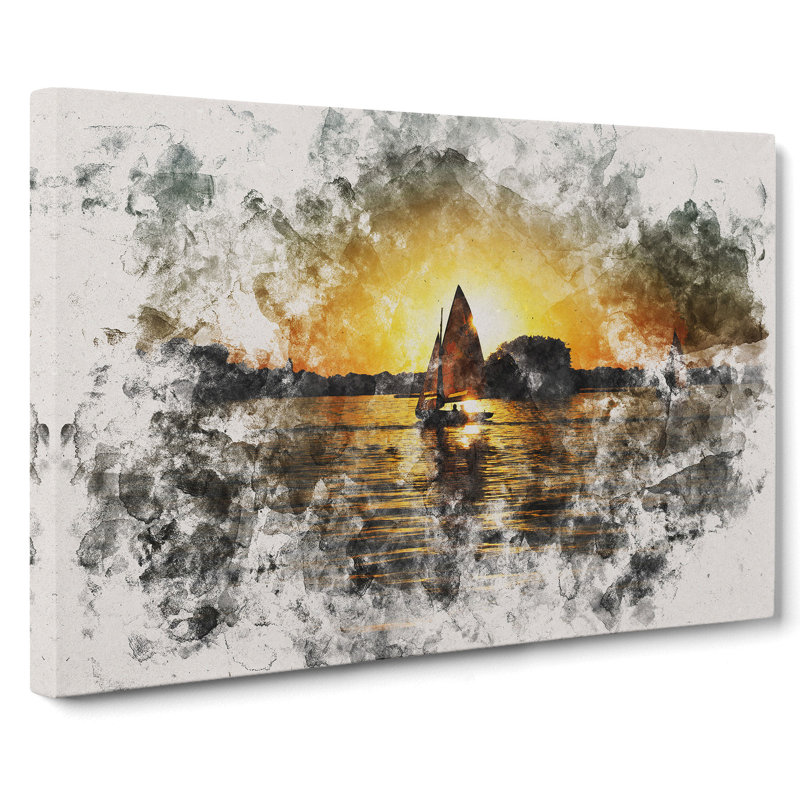 Sailing Boat Vol.4 - Wrapped Canvas Print, 40cm H x 60cm W x 3cm D