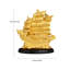 Statue de bateau à voile richesse or 4,33 "x H 5,12" Feng Shui Fortune pour décoration nautique