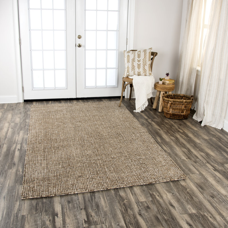 Zellmer Wool Rug, Rectangle 5' x 8'