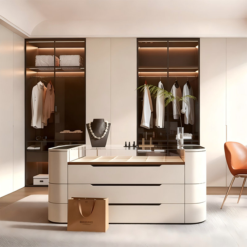 Armoire de rangement 55,25 po Beige