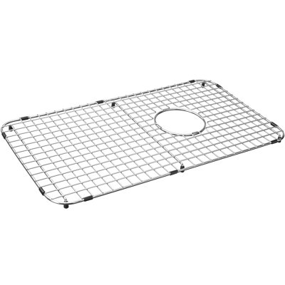 26.38-in x 14.49-in Side Drain Heavy-Duty Stainless Steel Sink Grid