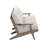 Saratoga Outdoor Teak Sofa In Pebble-123103140