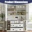 Armoire de rangement 71 po H Farmhouse-129472694