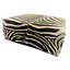 XL Square Zebra Ottoman