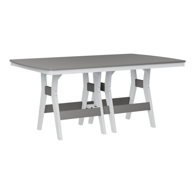 Table rectangulaire à hauteur de comptoir Bulger, Gris clair, H 35,5 po x l 72 po x P 44 po