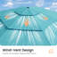 Parasol de marché inclinable en acier à 3 niveaux de 3 m avec manivelle-798511411