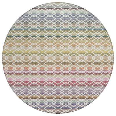 Machine Washable Indoor/Outdoor Chantille ACN2531 Stripes Rug