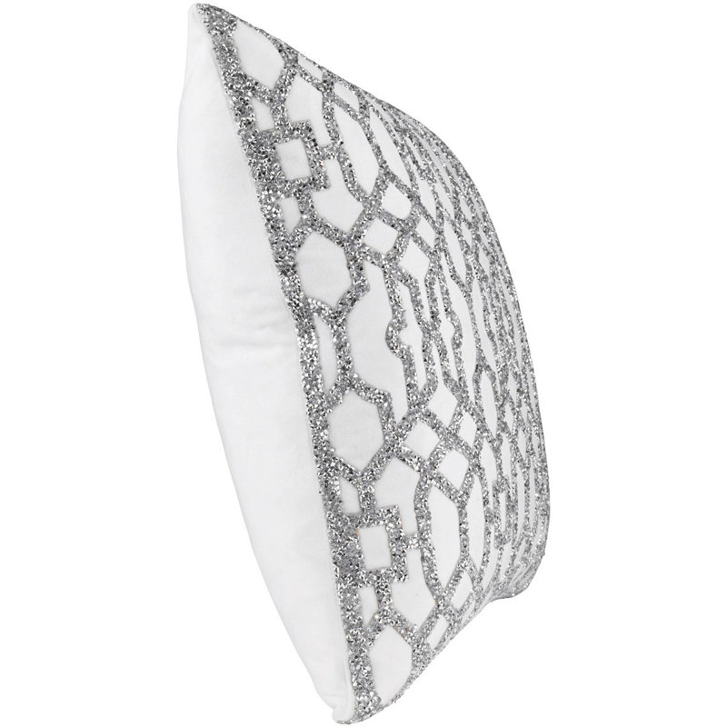 Coussin Sparkles Home Insertion de plumes | 16 x 16 blanc
