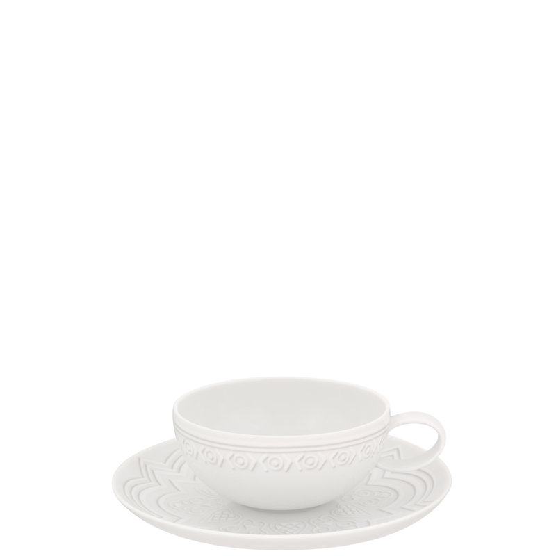 Ensemble de 6 tasses à thé et soucoupes Ornament