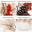Citrouilles artificielles avec feuilles d'érable blanches et baies, décoration de citrouille d'automne pour centre de table, action de grâce et décoration intérieure-133587162
