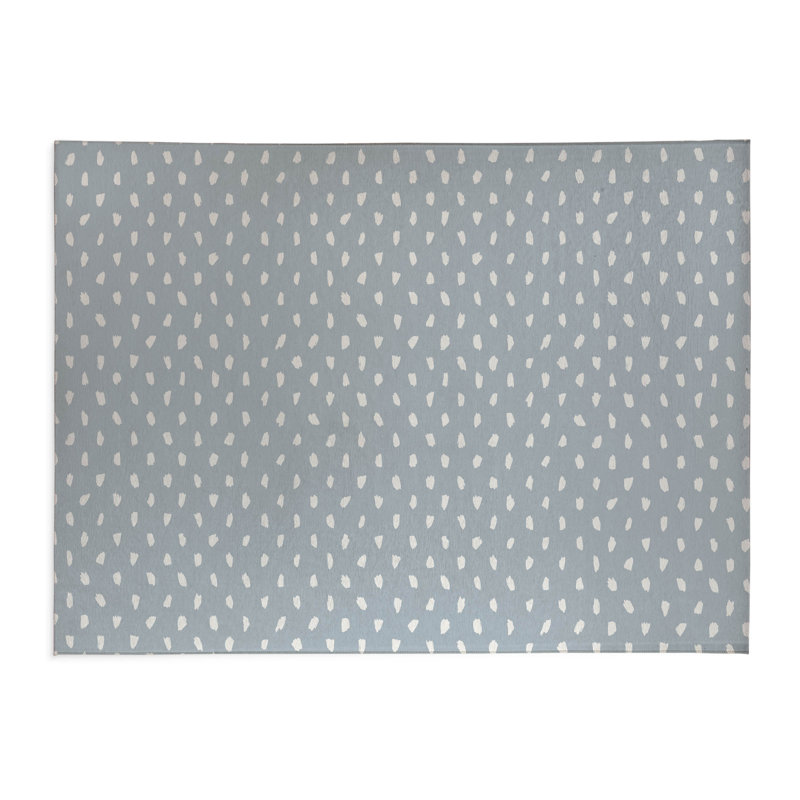 Splat Point Chimi Indoor Doormat, Bleu ardoise, L 48 po x L 72 po