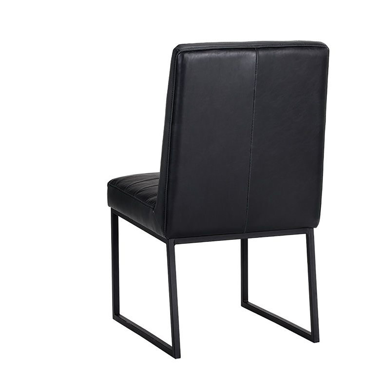 Spyros Upholstered Dining Chair, Black