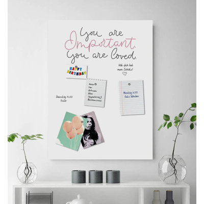 Magnetic Glass Photo Memo Board