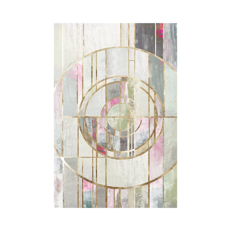 Blush Deco I - Wrapped Canvas Print, 20.32 cm H x 30.48 cm W