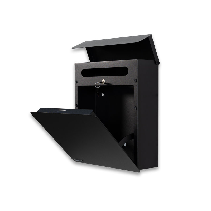 INBOX Steel Drop Box, Black