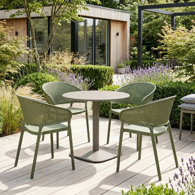 4 -Person Steel Dining Set