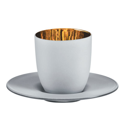 Emo Cosmo espresso avec soucoupe - noir