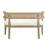 Elio Mid-Century Modern PE Rattan Back Upholstered Loveseat-412262854