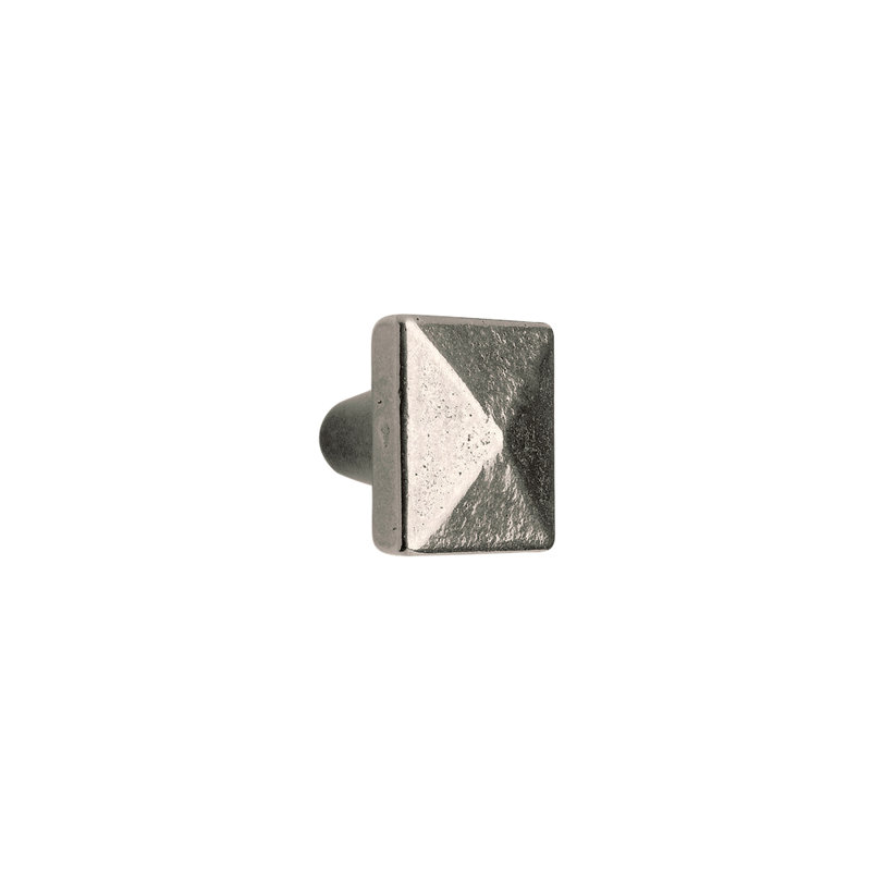 Bronze Square Knob, White Bronze Brushed