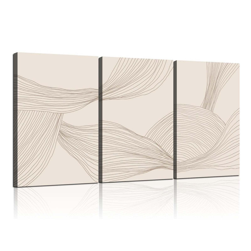 3 Piece Wrapped Canvas Print, 40 cm H x 30 cm W