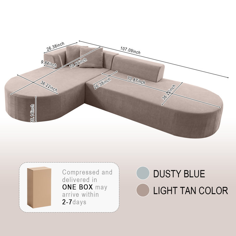 Space-saving Modular Sofas, Comfortable Fabric, Contemporary Living Room Essential