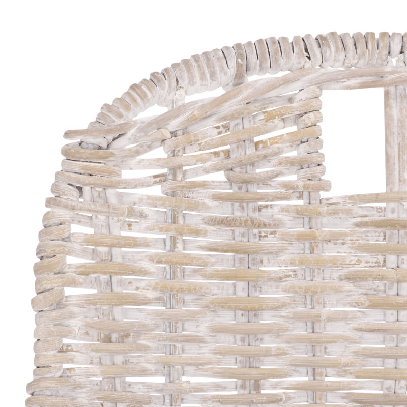 Chaise en rotin Ziaa Celeste, Blanchies