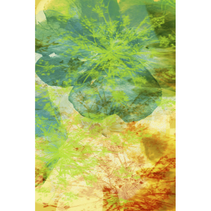 Teal & Silhouettes II - Wrapped Canvas Art Prints, 122cm H x 81cm W