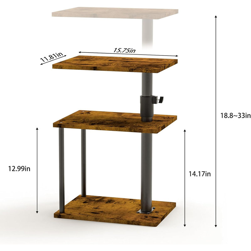 Side Table For Couch Arm, Height Adjustable