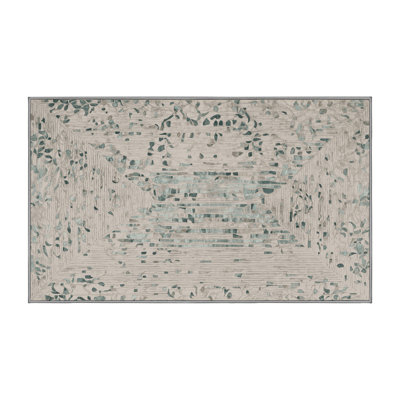 Tapis gris lavable à la machine
