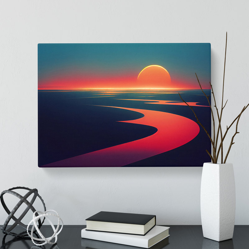 Gracious Ocean Beach Sunset - Wrapped Canvas, 40cm H x 60cm W x 3cm D