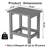 Adirondack Patio End Table Weather Resistant Outdoor Side Table Poly Coffee Table Easy Clean Easy Assembly Coffee Table-451755668