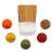 Porcelain Sugar Bowl Condiment Jar-Ceramic Flip Top Spice Container With Bamboo Lids And Spoons,For Kitchen Home