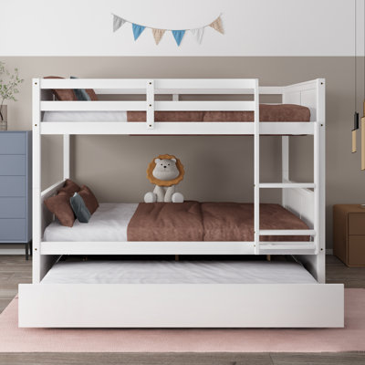 Lit superposé double en bois massif Ficco par Harriet Bee