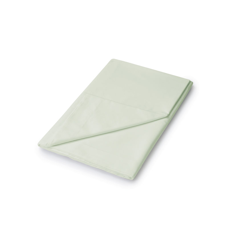 180 Thread Count Cotton Blend Flat Sheet, Super King (6'), Soft Green