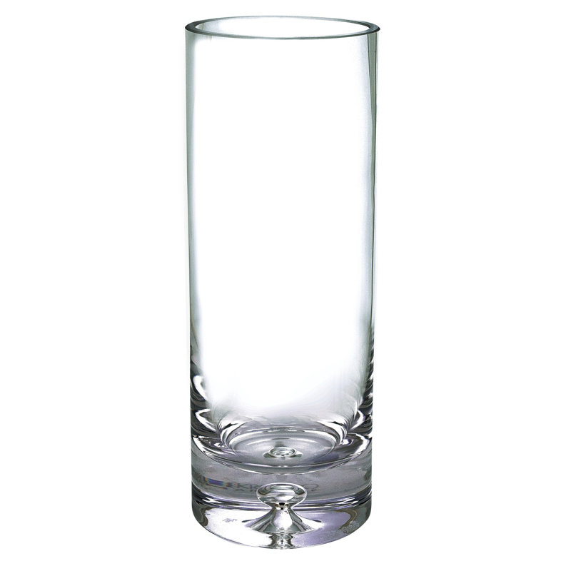 Vase cylindrique Harkless, H 11 po x l 3 po x P 3 po, Transparent