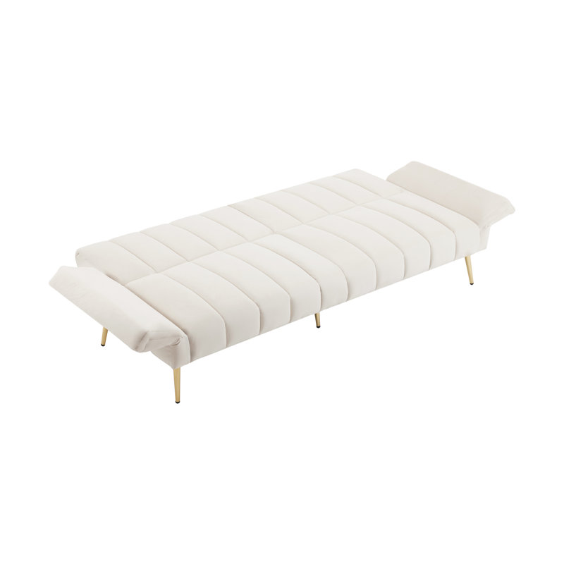 Adeboye 2 Seater Velvet Sofa, White