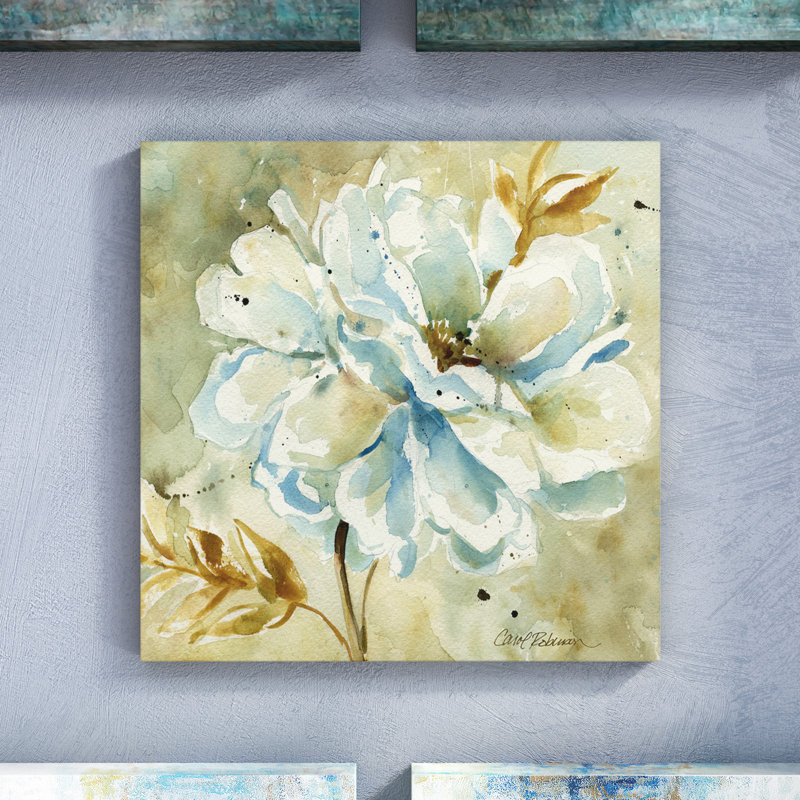 Dahlia - reproduction sur toile tendue, H 16 po x l 16 po x P 1,5 po