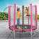 Round Backyard Trampoline with Safety Enclosure