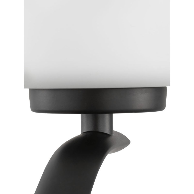Lustre classique à 3 lumières avec abat-jour Merland, Noir mat