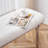 White Velvet Upholstered Silver Stainless Steel Bench-572854061