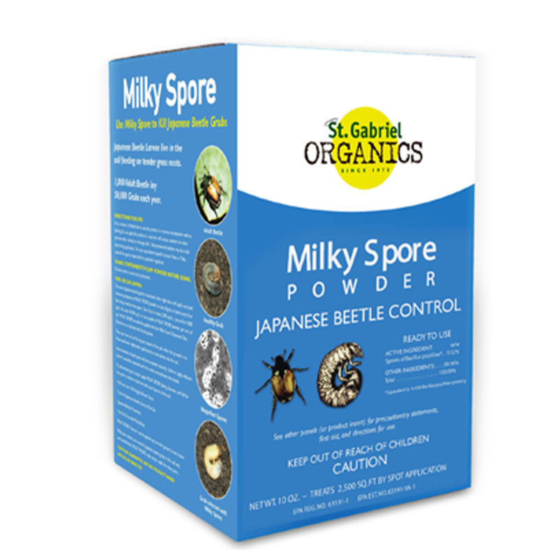 St. Gabriel Organics Milky Spore Powder Japanese Beetle Grub Control, 10 Ounces