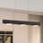 3-light Black Modern Aluminum Dimmable Led Pendant Light With Acrylic Shade