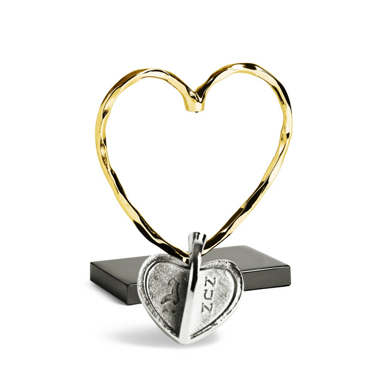 Heart Dreidel Sculpture