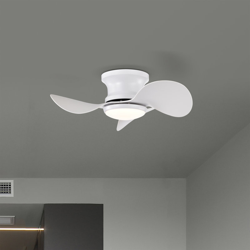 Ventilateur de plafond lumineux blanc Niamh