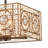 Vintage 4 - Light Geometric Square Chandelier With Crystal